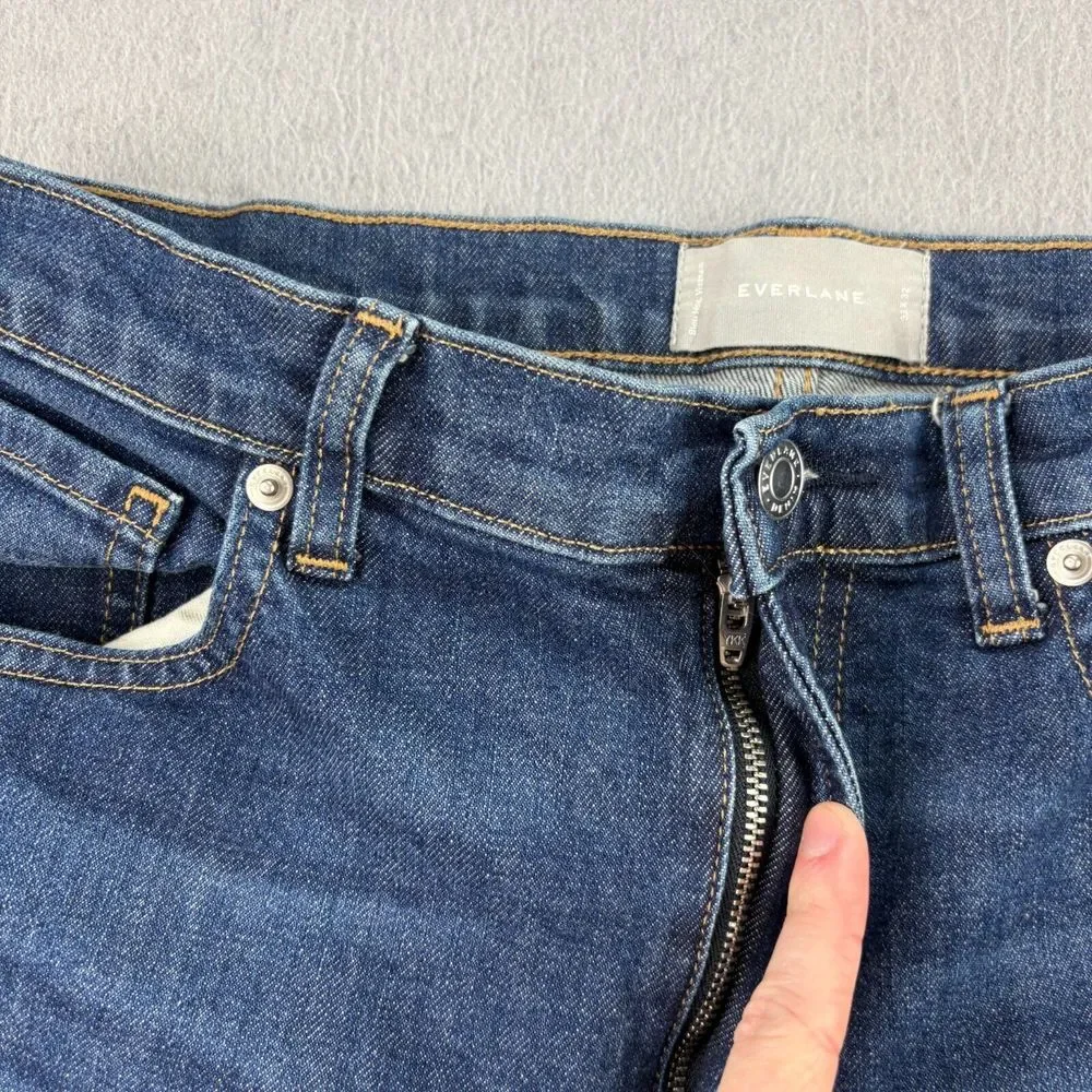 Everlane‎ Jeans Mens 33x32 Blue Slim Straight Denim Medium Wash